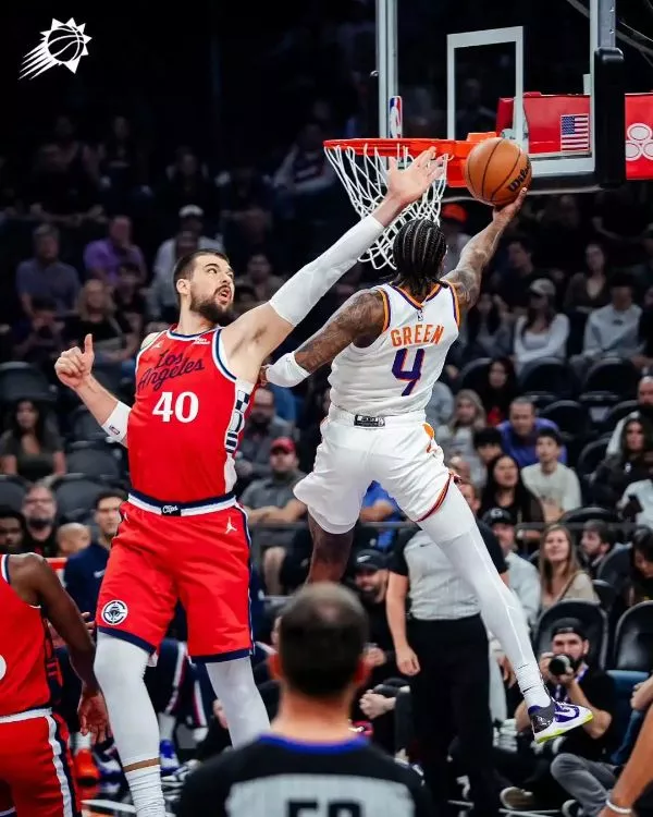 快船102-115太阳，伦纳德哈登缺阵，比尔14投仅2中状态全无，排名掉出西部前十