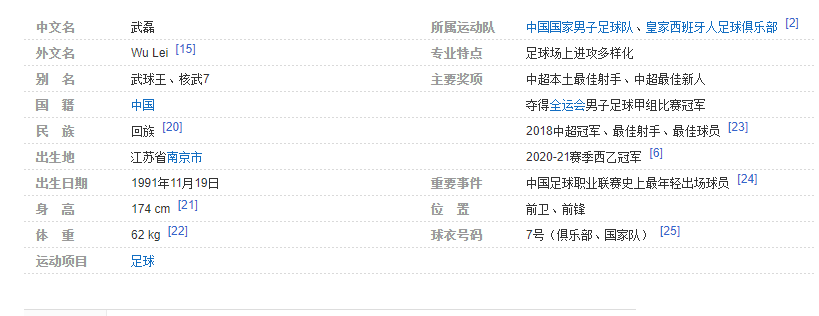武磊个人资料简介